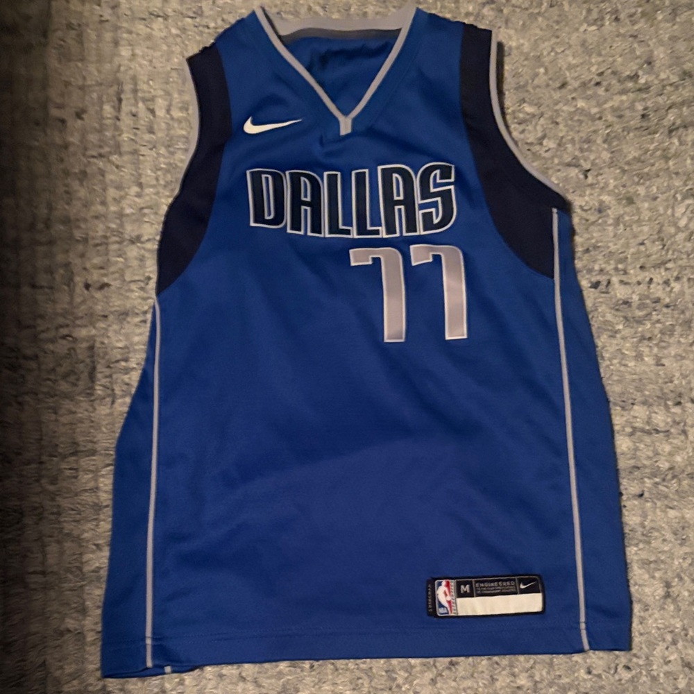 Nike Dallas Blue and Black Basketball Jersey